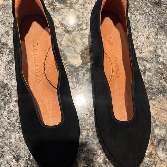 Bellara Genuine Suede Ballerina Flats - Picture 8 of 9